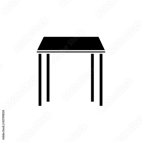 Table design  Wood home furniture interior modern party and style theme Vector illustration