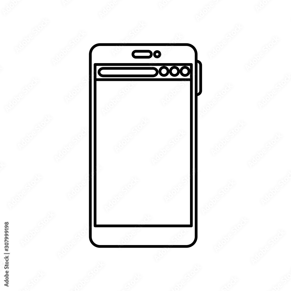 Smartphone icon design, Digital technology communication social media internet web and cellular theme Vector illustration Smartphone icon design, Digital technology communication social media internet web and cellular theme Vector illustration