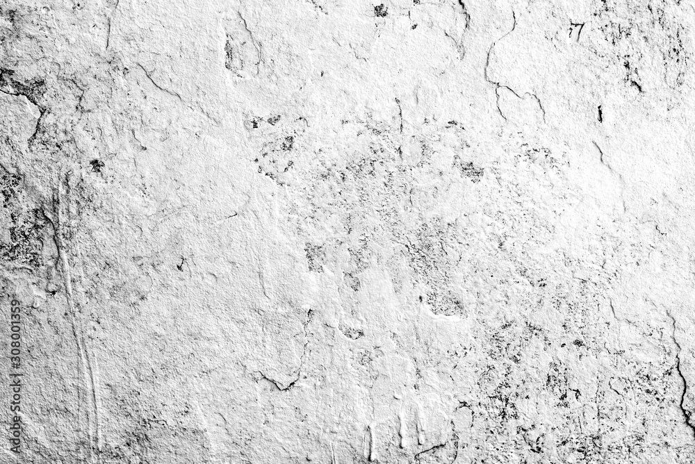 Obraz premium Texture of a concrete wall with cracks and scratches which can be used as a background