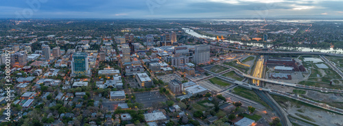 Aerial images of downtown Sacramento