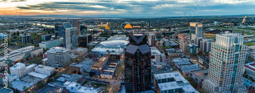 Canvas Aerial images of downtown Sacramento