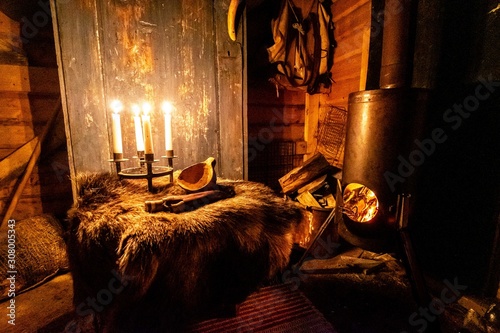 Traditional cabin the woods, Sweden