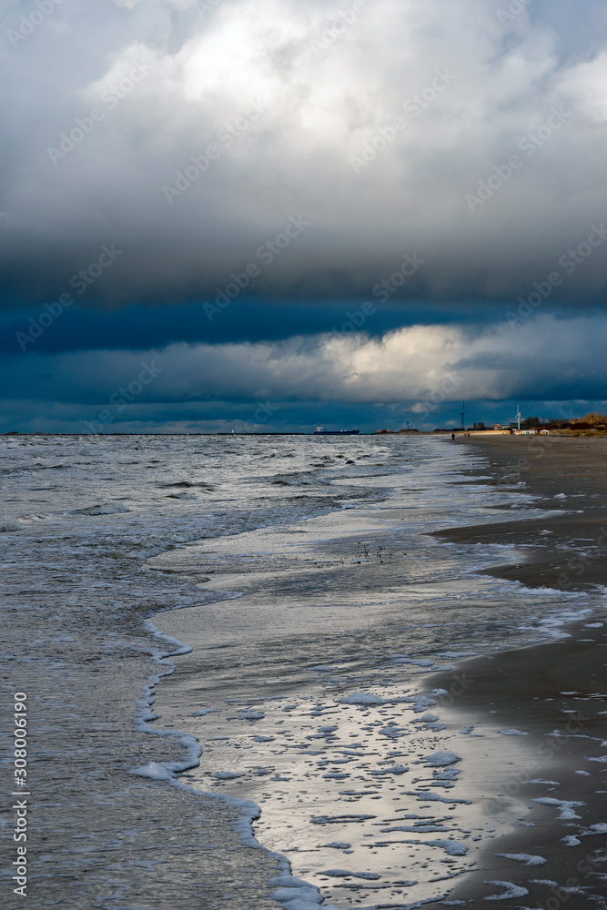 Strong clouds over Baltic sea. Strong clouds over Baltic sea.