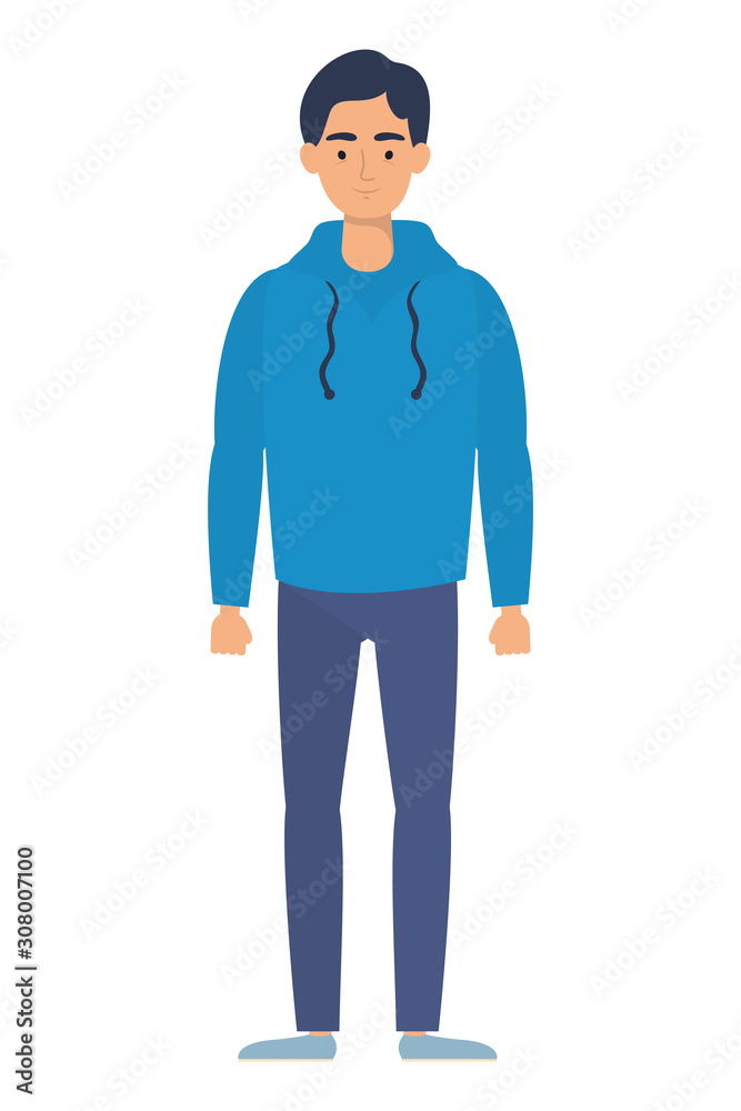 young man avatar character icon young man avatar character icon