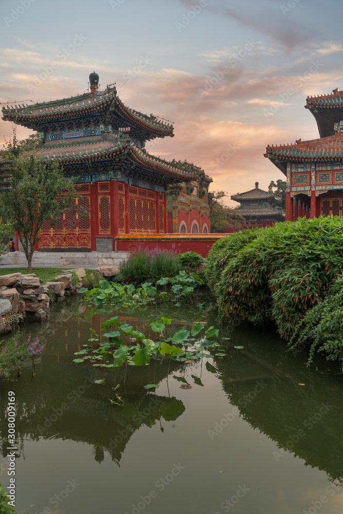 Naklejka premium Beihai Park is an imperial garden