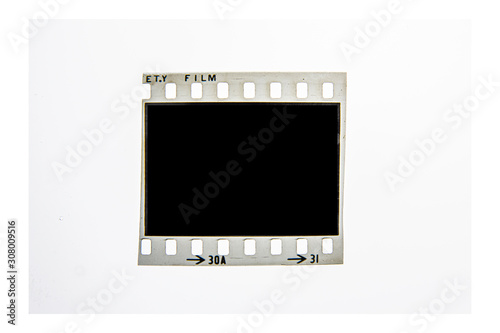 Fototapeta Naklejka Na Ścianę i Meble -  (35 mm.) film frame With vintage space on white background.