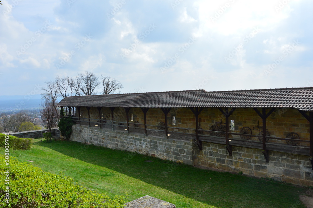 Bamberg (Germany). April 2017. Altenburg Castle. At the highest place - 386 meters above sea level, Altenburg Castle is located. The fortress began to exist in 1109, in the middle of the 13th centu Bamberg (Germany). April 2017. Altenburg Castle. At the highest place - 386 meters above sea level, Altenburg Castle is located. The fortress began to exist in 1109, in the middle of the 13th centu