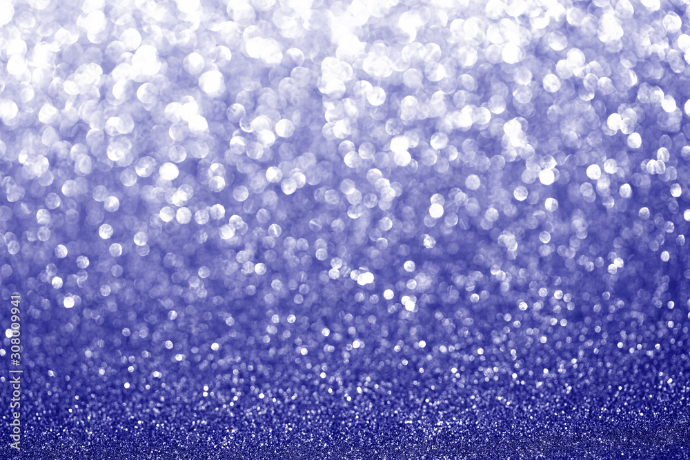 Phantom blue glitter background. Sparkling and shiny texture for holiday. Seasonal wallpaper decoration