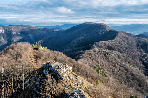 Strazov Mountains from Vapec hill, Slovakia photo