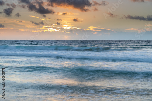 Clouds, sea and surf sunrise seasape © Merrillie