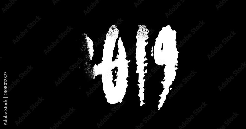 Animated stop motion video with hand drawn calligraphy 2019 2020. Isolated on transparent background for custom use. Animated stop motion video with hand drawn calligraphy 2019 2020. Isolated on transparent background for custom use.