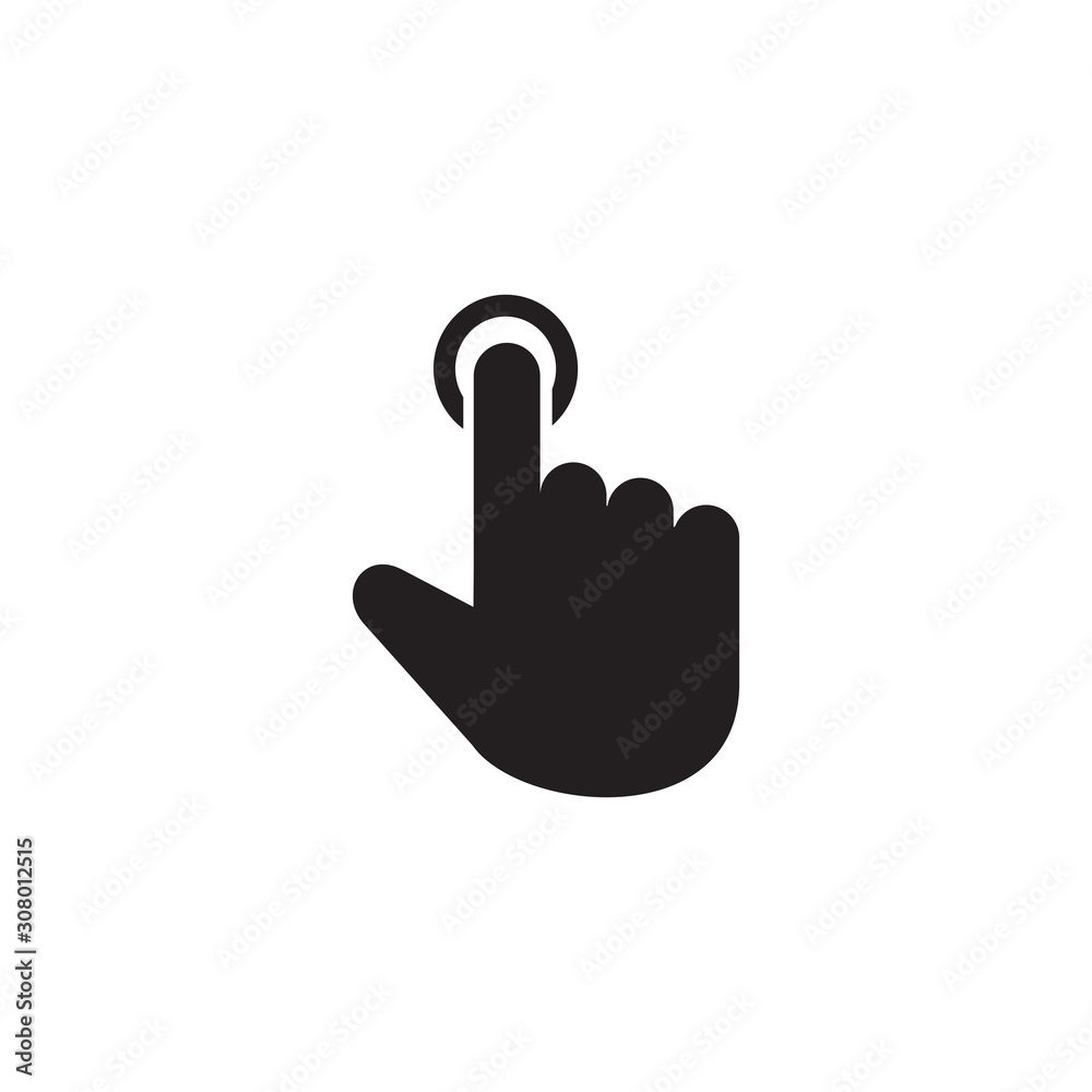 Hand cursor icon symbol vector illustration Hand cursor icon symbol vector illustration