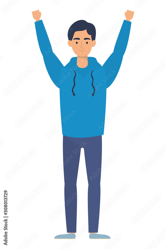 young man avatar character icon young man avatar character icon