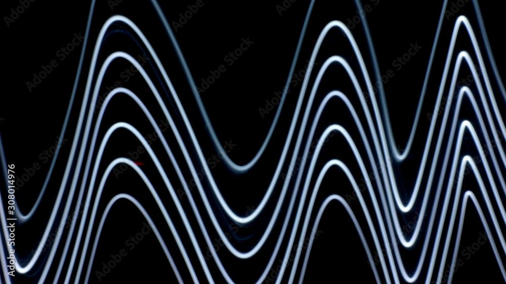 LED,Line drawing of light in various shapes, black and white background LED,Line drawing of light in various shapes, black and white background