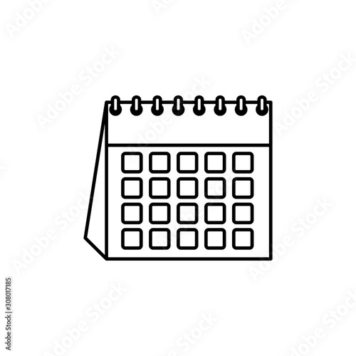 Calendar design, Planner time event moth date day page plan and reminder theme Vector illustration