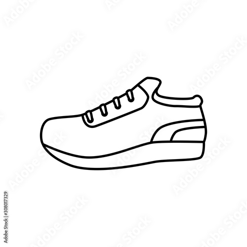 sport shoe design, Healthy lifestyle gym fitness bodybuilding bodycare activity exercise and diet theme Vector illustration