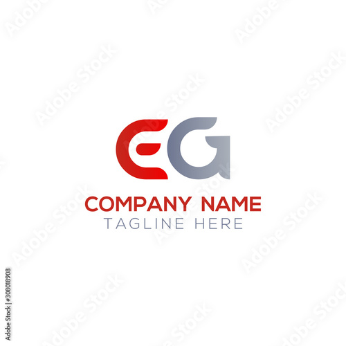 Initial EG Letter Linked Logo. Creative Letter EG Modern Business Logo Vector Template. Initial EG Logo Template Design