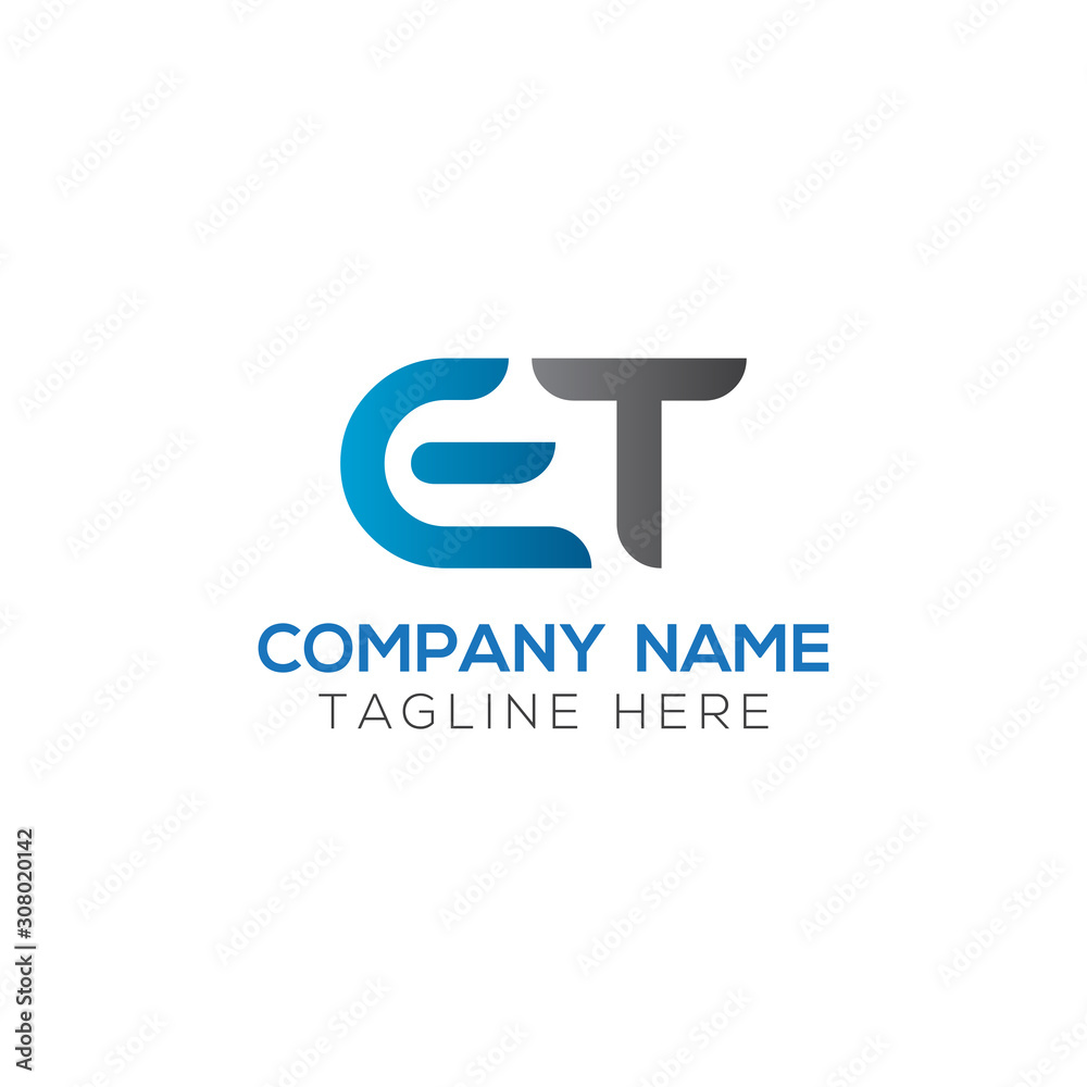Initial ET Letter Linked Logo. Creative Letter ET Modern Business Logo Vector Template. Initial ET Logo Template Design Initial ET Letter Linked Logo. Creative Letter ET Modern Business Logo Vector Template. Initial ET Logo Template Design