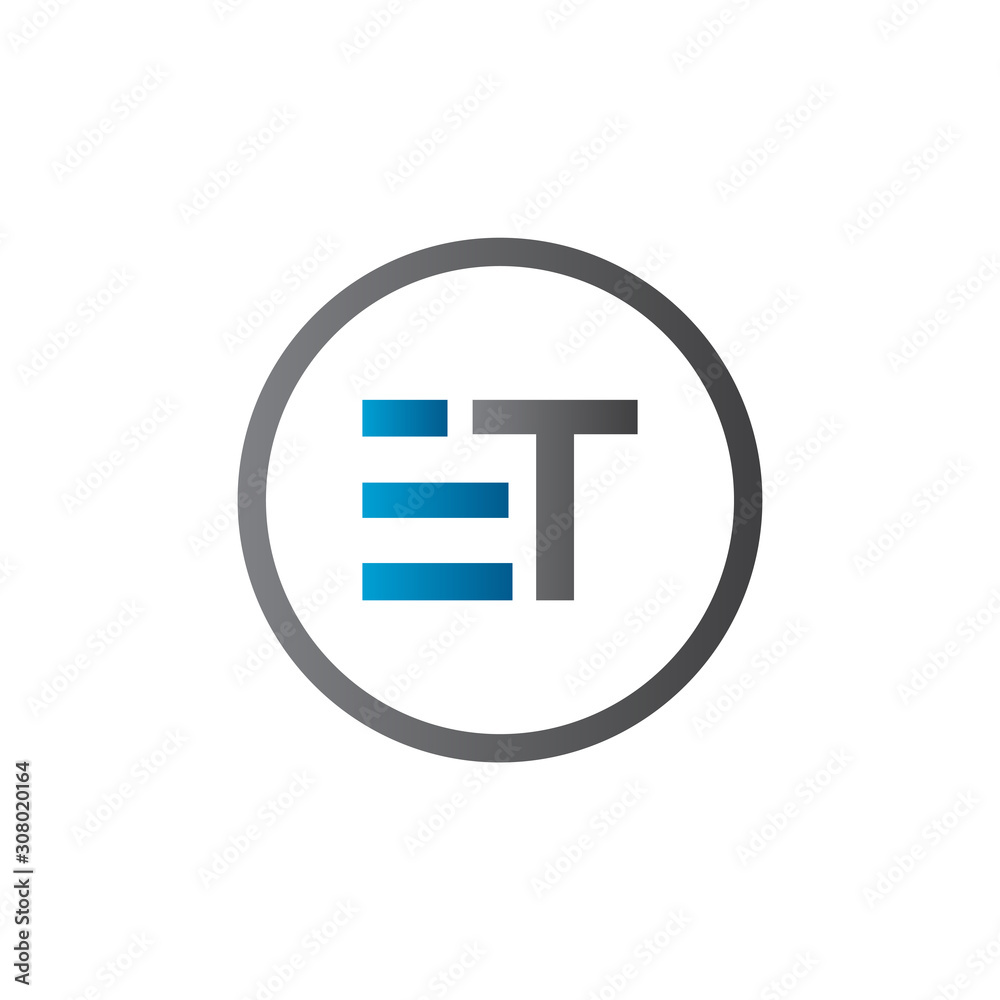 Initial ET Letter Linked Logo. Creative Letter ET Modern Business Logo Vector Template. Initial ET Logo Template Design Initial ET Letter Linked Logo. Creative Letter ET Modern Business Logo Vector Template. Initial ET Logo Template Design