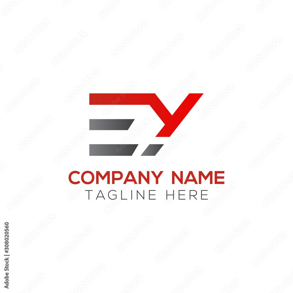Initial EY Letter Linked Logo. Creative Letter EY Modern Business Logo Vector Template. Initial EY Logo Template Design
