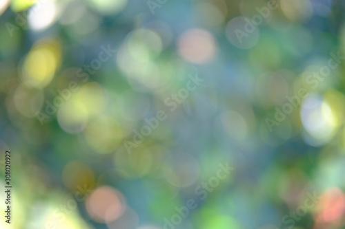 green bokeh background