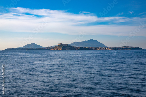 Campi Flegrei, Naples, Campania, Italy: The islands of Procida in the foreground and Ischia in the backgroundPhlegraean Islands. The Phlegraean Islands, archipelago in the Gulf of Naples © Giuma