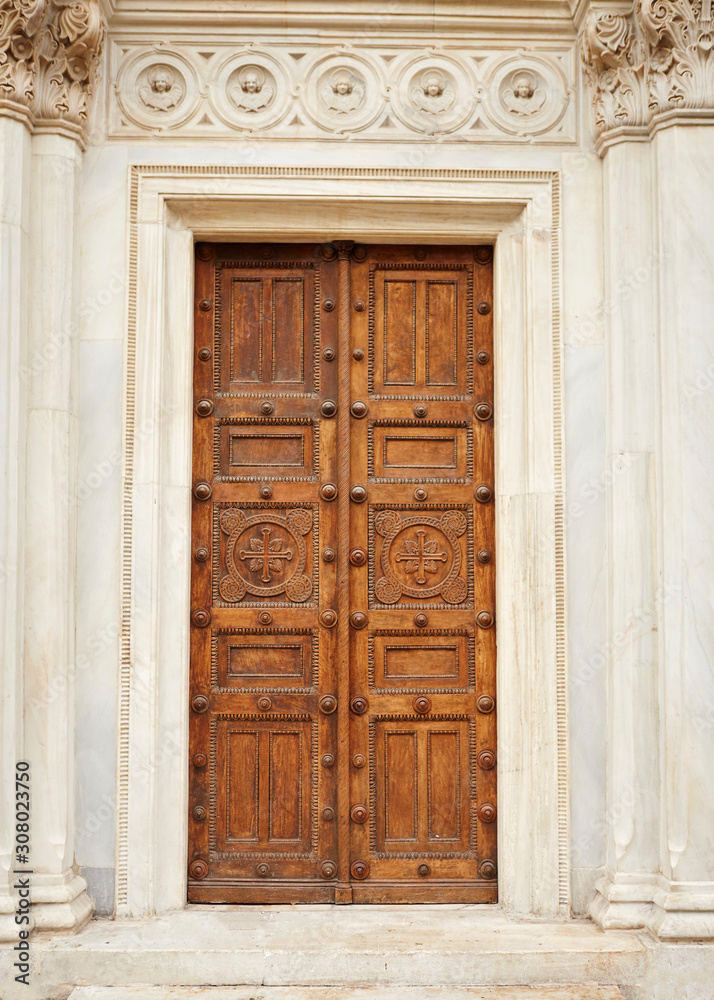 Greek Orthodox Church door detail