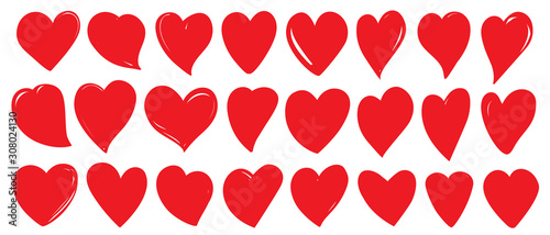 Heart love romantic valentine day red vector icon