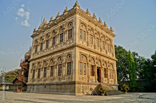 Pune, India- April 13, 2013: Shinde Chhatri, located in Pune, India, is a memorial dedicated to the 18th century military leader Mahadji Shinde. It is one of the most significant landmarks in the city
