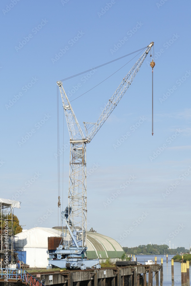 Kran auf einer Werft, Bremen, Deutschland, Europa Kran auf einer Werft, Bremen, Deutschland, Europa