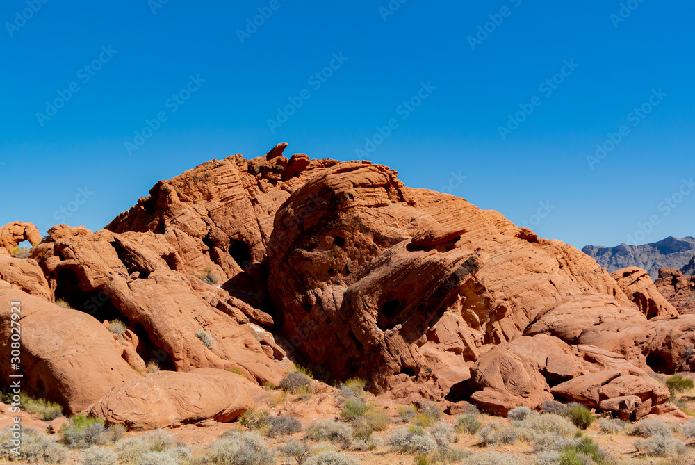 Nevada/ United states of America, USA-October 2nd 2019: valley of fire state park