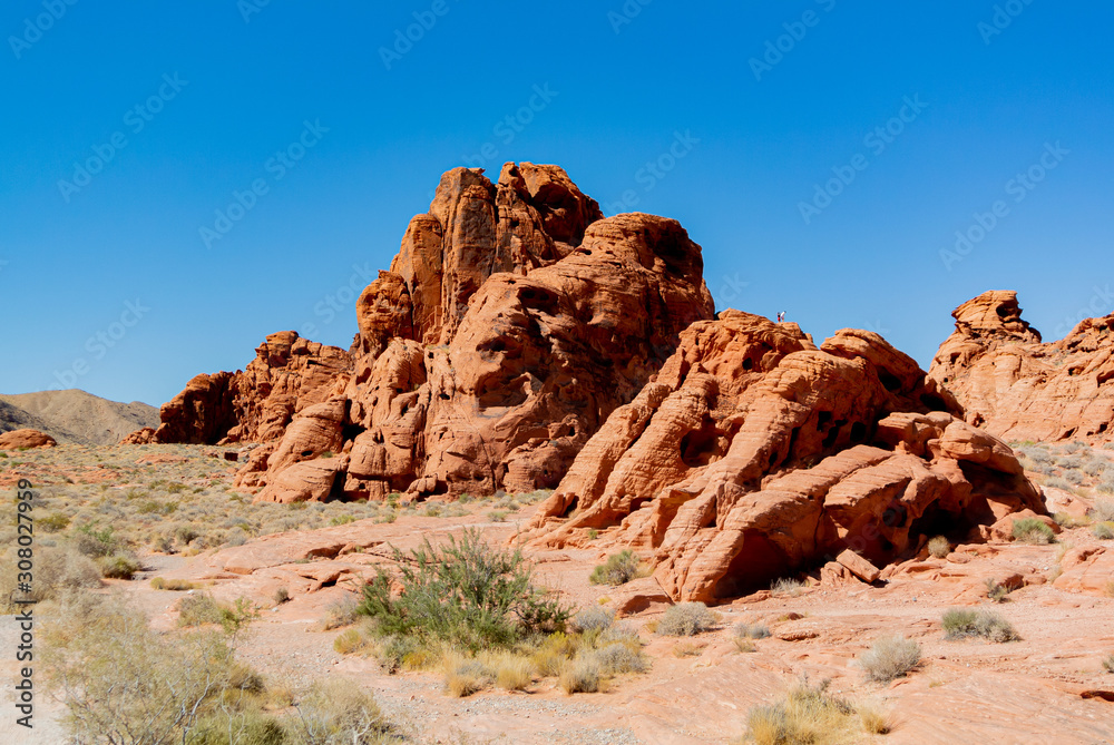 Nevada/ United states of America, USA-October 2nd 2019: valley of fire state park Nevada/ United states of America, USA-October 2nd 2019: valley of fire state park