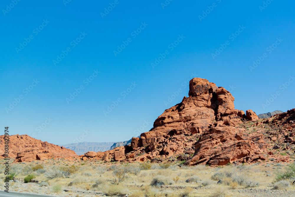 Nevada/ United states of America, USA-October 2nd 2019: valley of fire state park Nevada/ United states of America, USA-October 2nd 2019: valley of fire state park