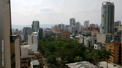 Aerial Timelapse of Bucaramanga City in Colombia photo