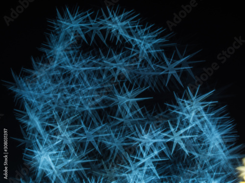 Defocused blue and white Christmas Background texture stock photo