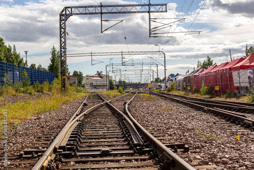 Naklejka premium railway in finland