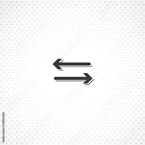 left right arrow icon for mobile concept and web apps design photo