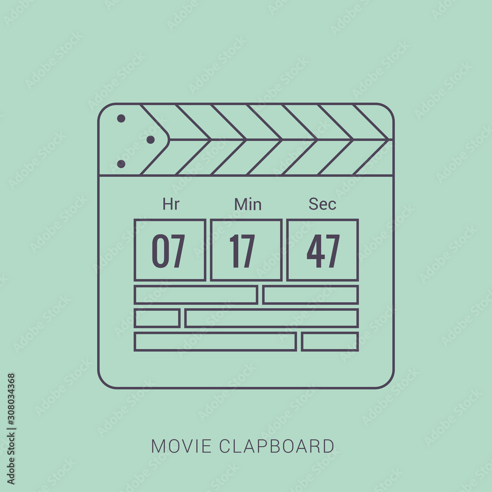 Movie Clapper board icon vector illustration Movie Clapper board icon vector illustration