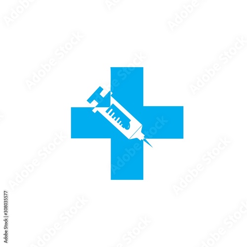 Hospital logo and symbols template icons vector health
