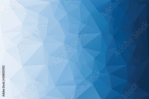 Abstract geometric background with triangles. Vector polygonal texture background. Blue and white abstract business background. Vector illustration.