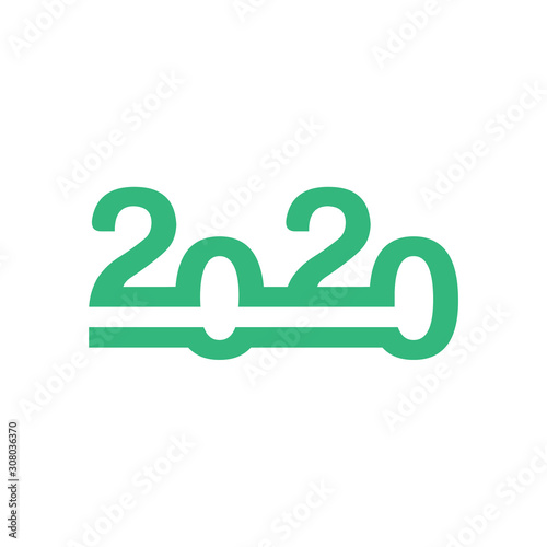 2020 logo design concept vector template, Icon Symbol, Illustration