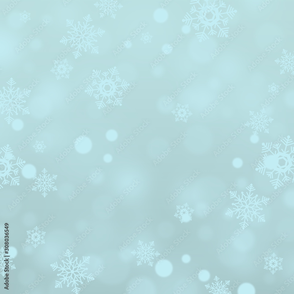 Christmas background with snowflakes