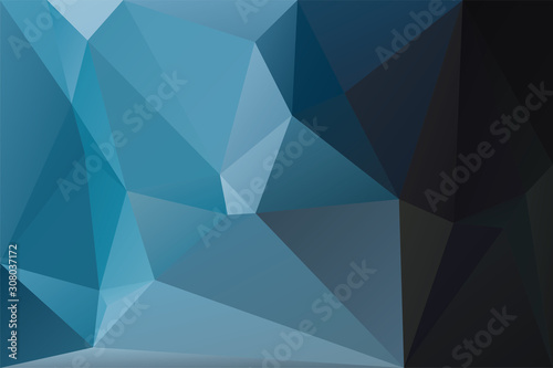 Abstract geometric background with triangles. Vector polygonal texture background. Deep blue abstract business background. Vector illustration.