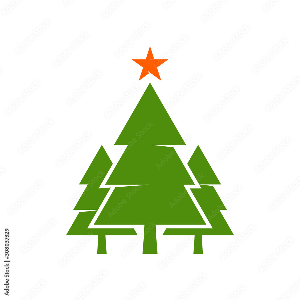 Fototapeta premium Christmas Icon Logo Design Vector Template with Many Concepts, Icon Symbol, Illustration