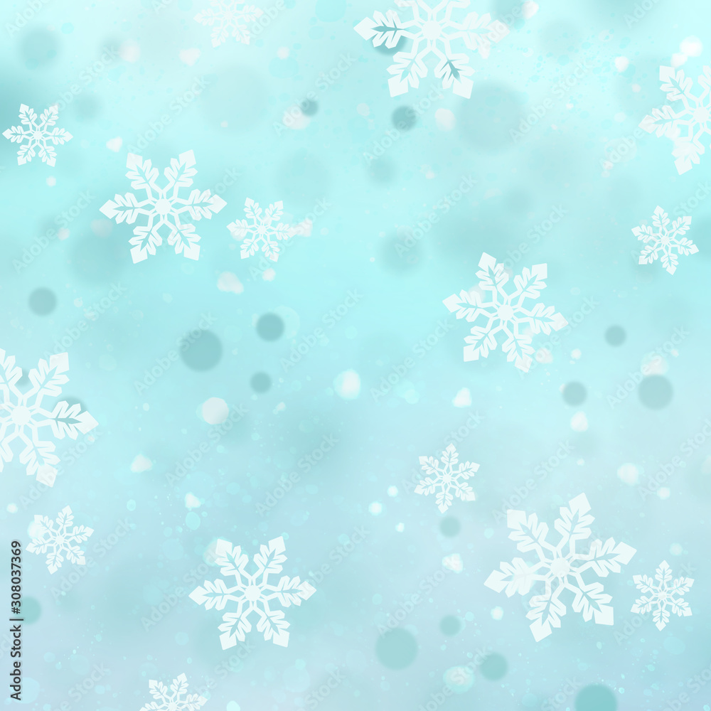 Christmas background with snowflakes