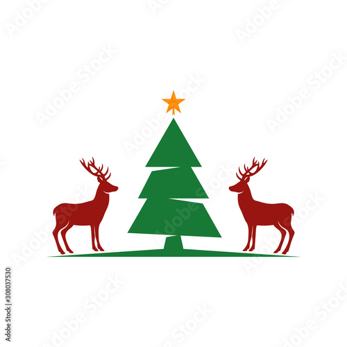 Christmas Icon Logo Design Vector Template with Many Concepts  Icon Symbol  Illustration