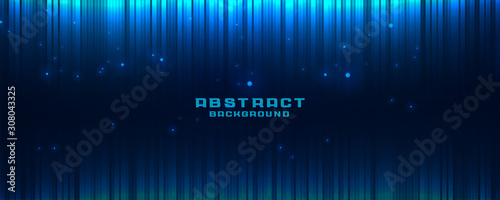 abstract glowing blue background with vertical lines