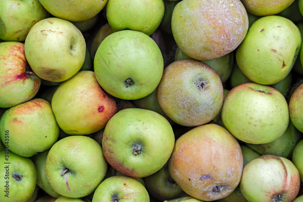 Seasonal fruits are placed in boxes in the grocery store. Seasonal fruits are placed in boxes in the grocery store.