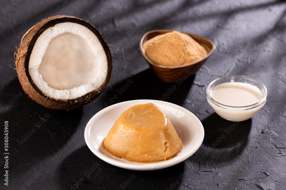Custard Colombian dessert that is traditionally served during Christmas Custard Colombian dessert that is traditionally served during Christmas