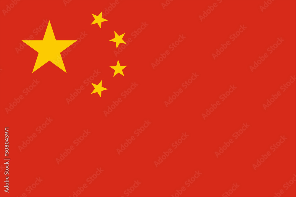 National flag of china. Flat vector illustration EPS10 National flag of china. Flat vector illustration EPS10